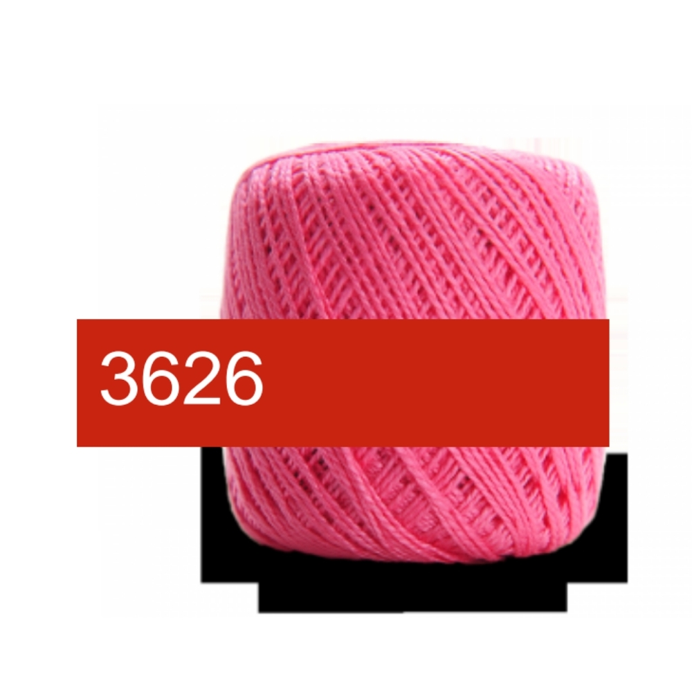5/$15 Circulo Rubi Brilhante Pink 3626 40m 5g Mercerized Cotton